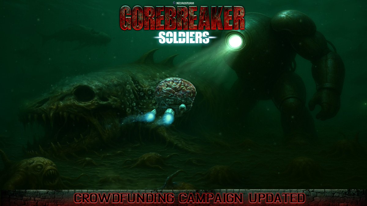 GOREBREAKER SOLDIERS
FUND IT NOW necrostorm.com/SHOP/Games/Gor…
AND GET:
-The Game in your chosen Edition
-Exclusive Betas access
-Weekly Exclusive  Updates
-Exclusive Poster
-Your Name in the Game’s credits.

Stay NECRO... and wait till the STORM comes
#necrostorm