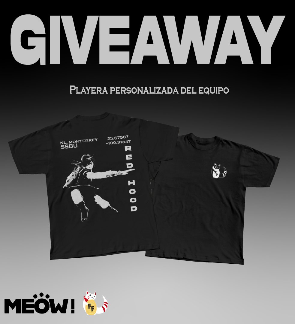 Fortune Ferret (@fortune_ferret) on Twitter photo 🎉GIVEAWAY🎉
Les traemos una sorpresa🙌sortearemos dos playeras personalizadas de FF 😎
Para participar:
✅Follow <a href="/fortune_ferret/">Fortune Ferret</a>
✅Follow Insta: Meow.shirts
✅RT +♥️
Se anunciarán los ganadores el viernes 27 de Junio 📆 🎉GIVEAWAY🎉
Les traemos una sorpresa🙌sortearemos dos playeras personalizadas de FF 😎
Para participar:
✅Follow <a href="/fortune_ferret/">Fortune Ferret</a>
✅Follow Insta: Meow.shirts
✅RT +♥️
Se anunciarán los ganadores el viernes 27 de Junio 📆