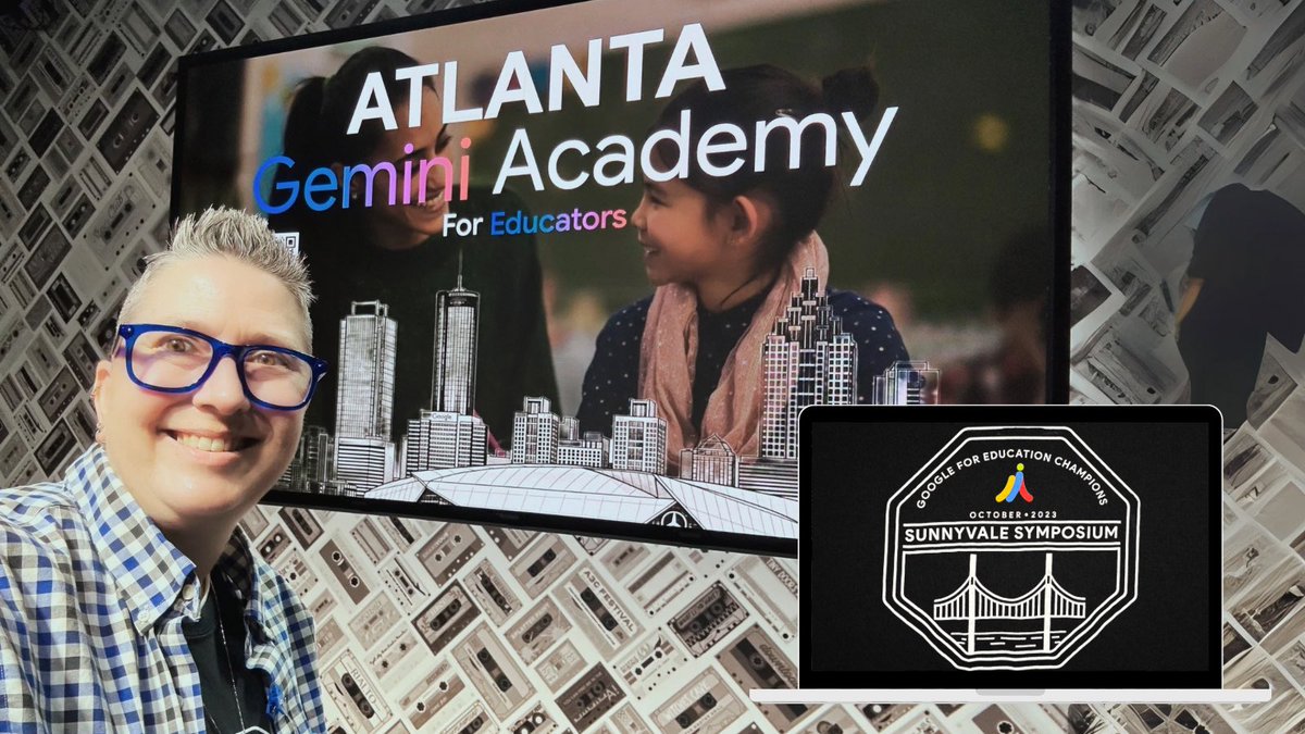 Jen Hall, NBCT (@apsitjen) on Twitter photo Today I got to be an #edtech learner at the <a href="/Google/">Google</a> Atlanta Office. Champion educators explored <a href="/GoogleForEdu/">Google for Education</a> Gemini and best practices for AI in Edu with <a href="/APSITKrynica/">Krynica Drake-IT</a>. I sported my #GoogleChampions Sunnyvale Symposium t-shirt for good vibes.
<a href="/APSInstructTech/">APS IT Department</a>
T-Shirt # 221 Today I got to be an #edtech learner at the <a href="/Google/">Google</a> Atlanta Office. Champion educators explored <a href="/GoogleForEdu/">Google for Education</a> Gemini and best practices for AI in Edu with <a href="/APSITKrynica/">Krynica Drake-IT</a>. I sported my #GoogleChampions Sunnyvale Symposium t-shirt for good vibes.
<a href="/APSInstructTech/">APS IT Department</a>
T-Shirt # 221