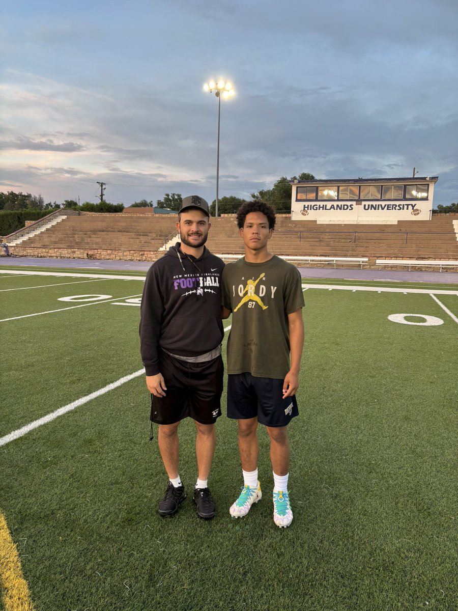 Thank you <a href="/MNHUFootball/">New Mexico Highlands Football</a> for the great camp last night! And thank you <a href="/CoachTwelveGage/">Gage Guardiola</a> for the invite i had a great time!