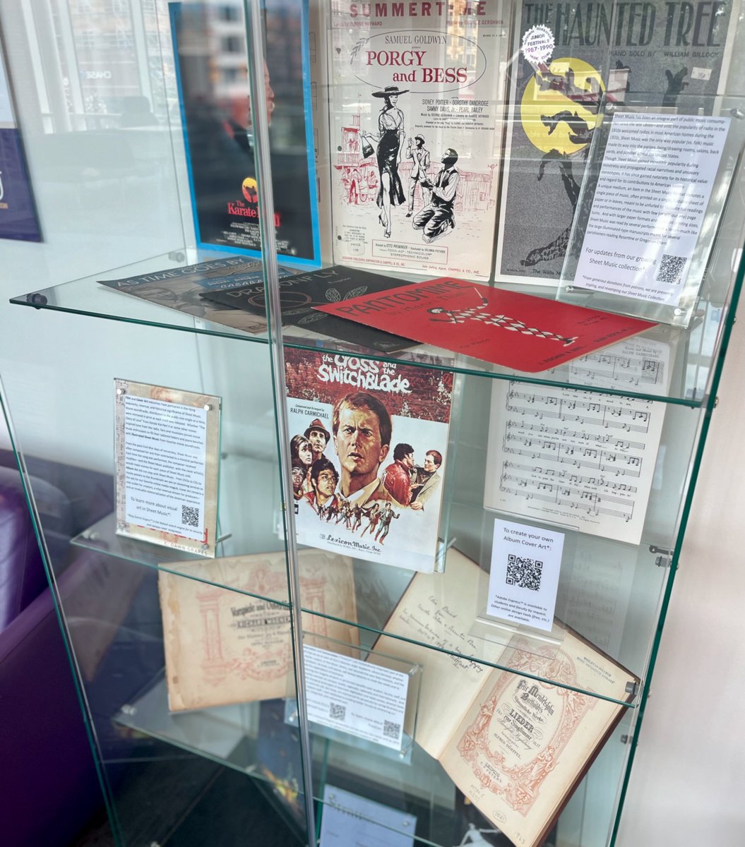 Make sure you head to the 2nd floor of the #ECU Main Campus Student Center to check out this Music Library exhibit. There are a lot of neat pieces to look at in the exhibit!