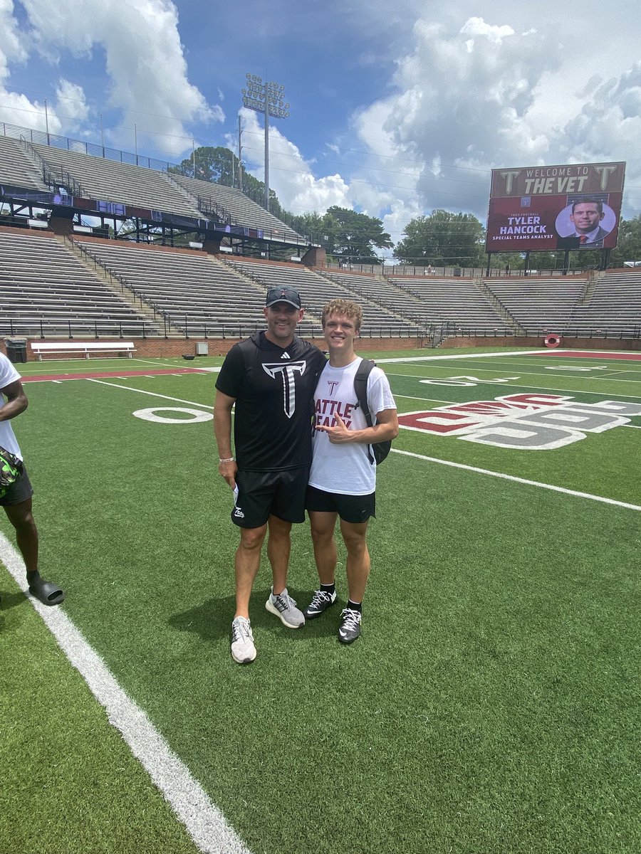 Parker Morr (@parkergmorr) on Twitter photo Had a great day at <a href="/TroyTrojansFB/">Troy Trojans Football 8x⚔️</a> June 13th camp. Thank you for the invite <a href="/joe_discher/">Joe Discher</a> !!🔥
<a href="/CoachBoyette/">Re'quan Boyette</a> <a href="/GeradParker1/">Gerad Parker</a> <a href="/troy_report/">TroyReport</a> <a href="/coachcfrazier/">Chad Frazier</a> <a href="/TroyRecruiting/">Troy Football Recruiting ⚔️</a> <a href="/JustinMorr02/">Justin Morr</a> Had a great day at <a href="/TroyTrojansFB/">Troy Trojans Football 8x⚔️</a> June 13th camp. Thank you for the invite <a href="/joe_discher/">Joe Discher</a> !!🔥
<a href="/CoachBoyette/">Re'quan Boyette</a> <a href="/GeradParker1/">Gerad Parker</a> <a href="/troy_report/">TroyReport</a> <a href="/coachcfrazier/">Chad Frazier</a> <a href="/TroyRecruiting/">Troy Football Recruiting ⚔️</a> <a href="/JustinMorr02/">Justin Morr</a>