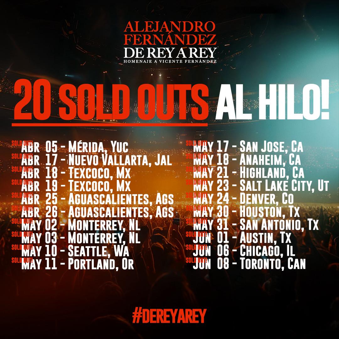 seitrack's tweet photo. .@alexoficial y su gira #DeReyARey con 20 #SoldOuts continuos!!! 💥🇲🇽
🎟️: https://t.co/6mCOn6cbsN https://t.co/bxIdZN1xhq