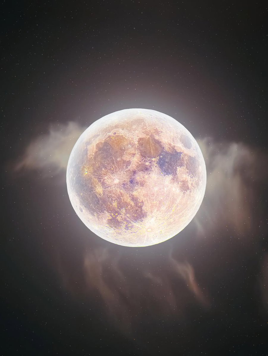 moonloverxjpg's tweet image. the strawberry full moon