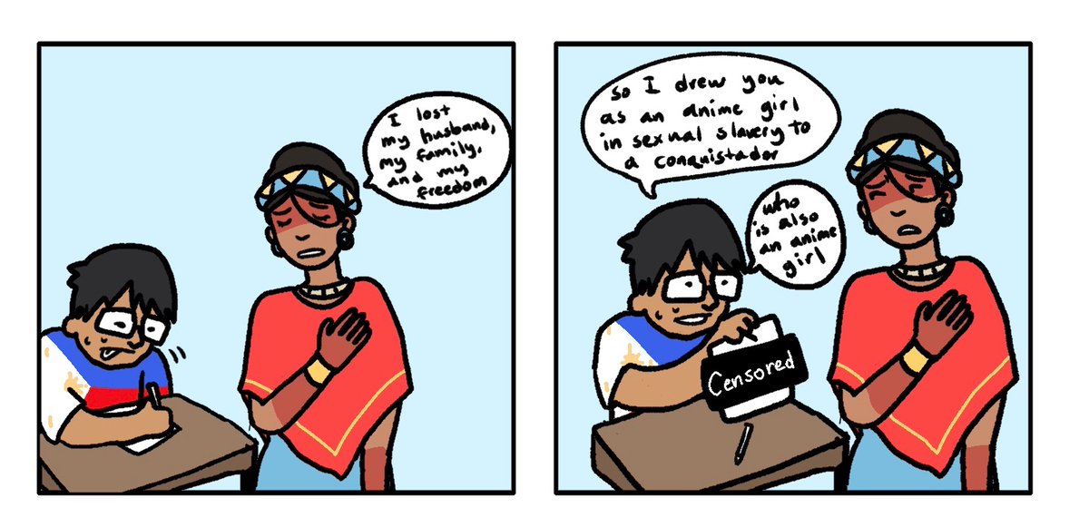 Indigenous woman meets Filipino artist