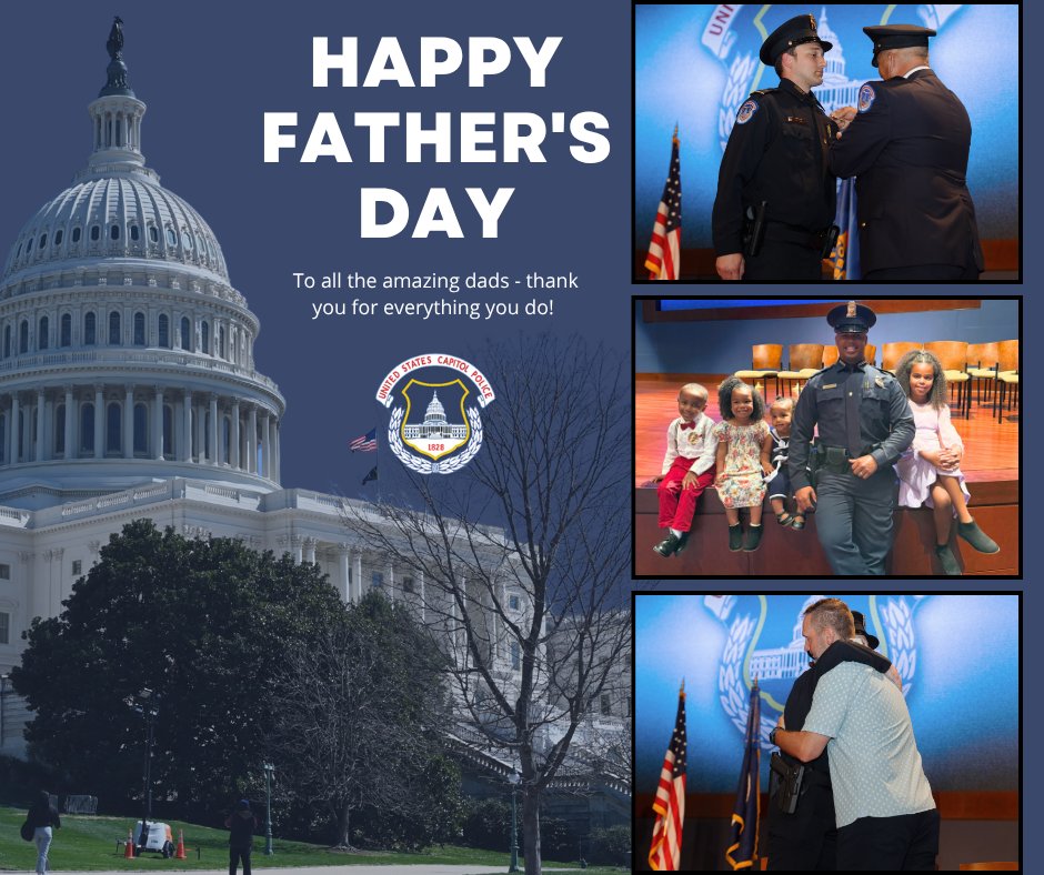 CapitolPolice's tweet image. The USCP is celebrating all the amazing fathers today – including these proud dads from our most recent recruit class graduation!💙