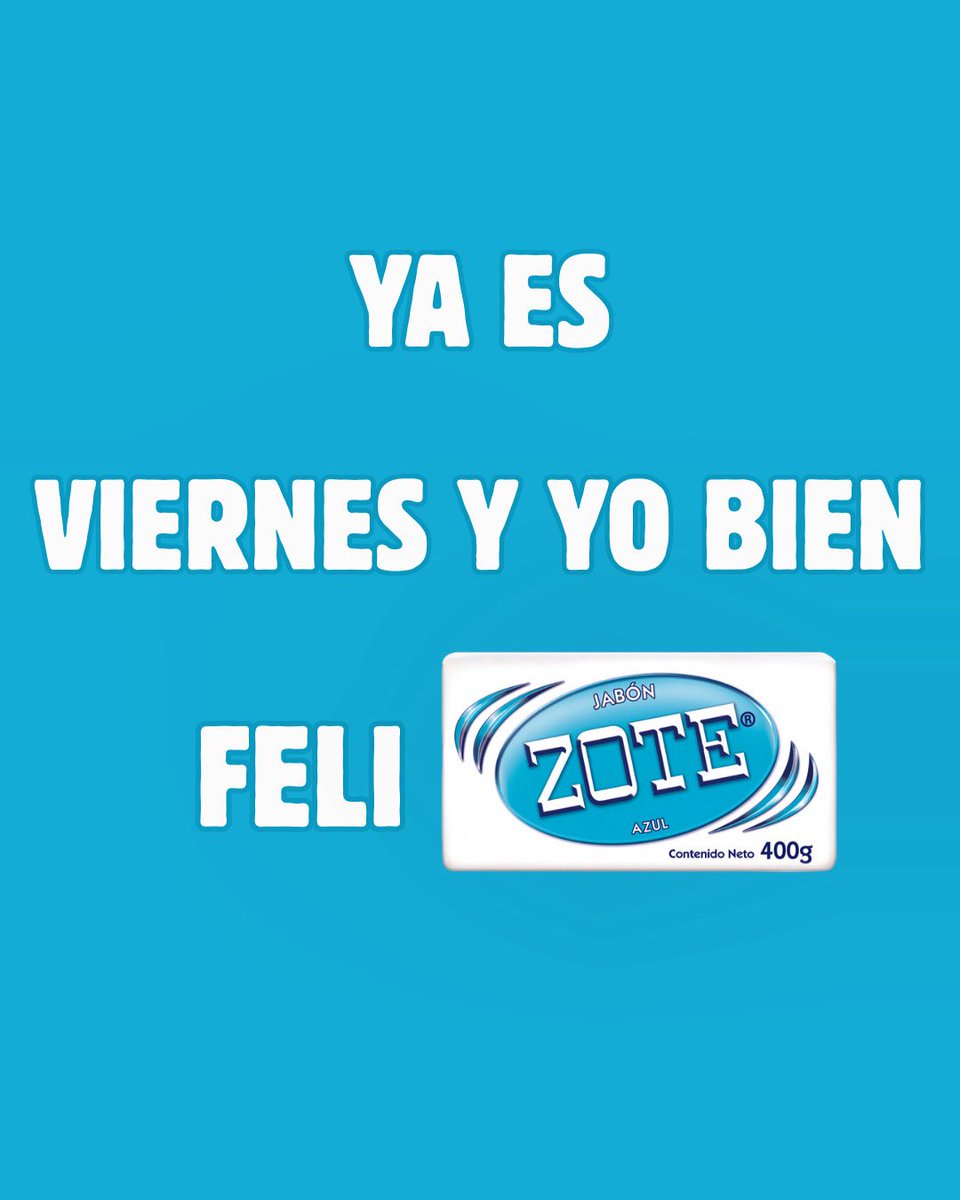 jabonlacorona's tweet photo. ¿Quién más así? Aquí estamos bien feli-ZOTES de que ya es viernes 🤭🩵

(Y sí, el jabón Zote azul, sí existe y es 🤌🏻) 

#zoteazul #felizote #findesemana #viernes https://t.co/RTyRQ2IuSC