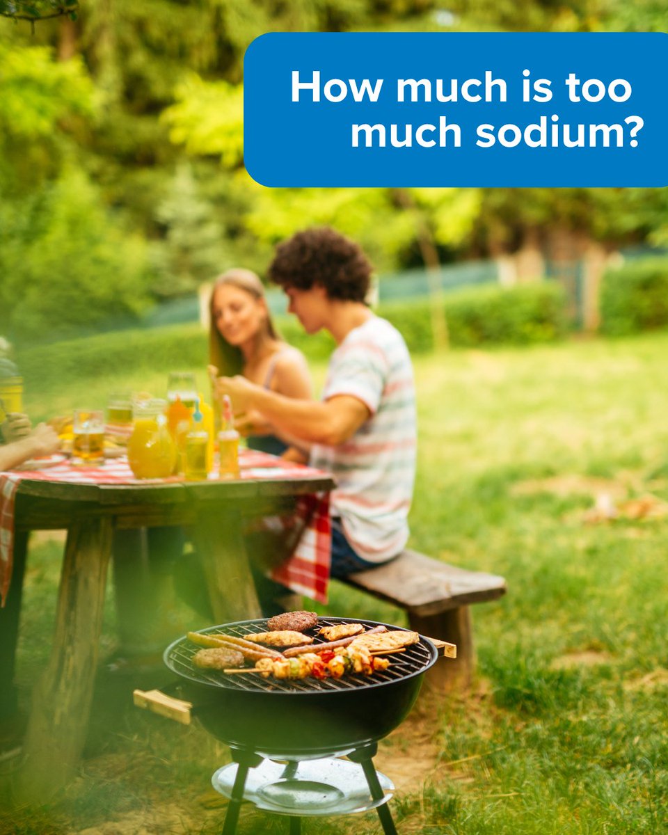 Baystate Health (@baystate_health) on Twitter photo Excited for summer BBQs? Keep sodium intake in check. The <a href="/WHO/">World Health Organization (WHO)</a> suggests a limit of 2,000mg, roughly 3/4 teaspoon. Try replacing processed foods with fresh options and use spices, herbs, citrus juices and vinegar instead of salt! #HeartHealth Excited for summer BBQs? Keep sodium intake in check. The <a href="/WHO/">World Health Organization (WHO)</a> suggests a limit of 2,000mg, roughly 3/4 teaspoon. Try replacing processed foods with fresh options and use spices, herbs, citrus juices and vinegar instead of salt! #HeartHealth