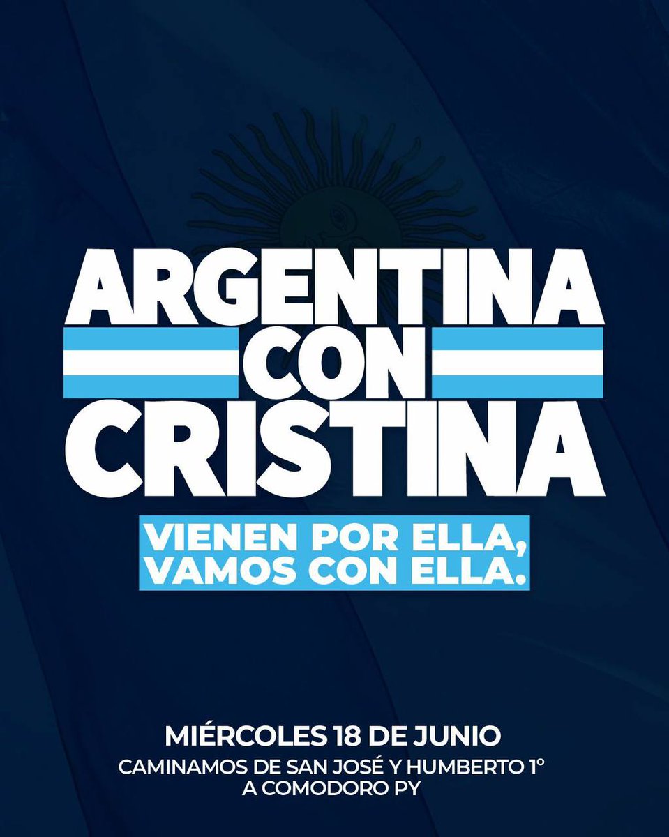 #ArgentinaConCristina 🇦🇷