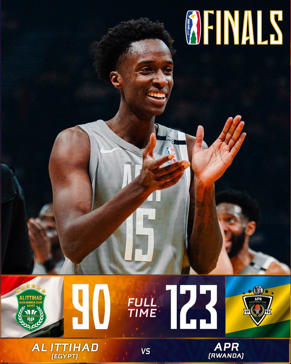 📣 BAL RECORD ALERT!
APR 🇷🇼 secures 3rd place at #BAL5 and shatters the single-game scoring record in BAL history! 💥🔥🥉
A historic night for Rwandan basketball, congrats to the squad! 👏🏽🏀