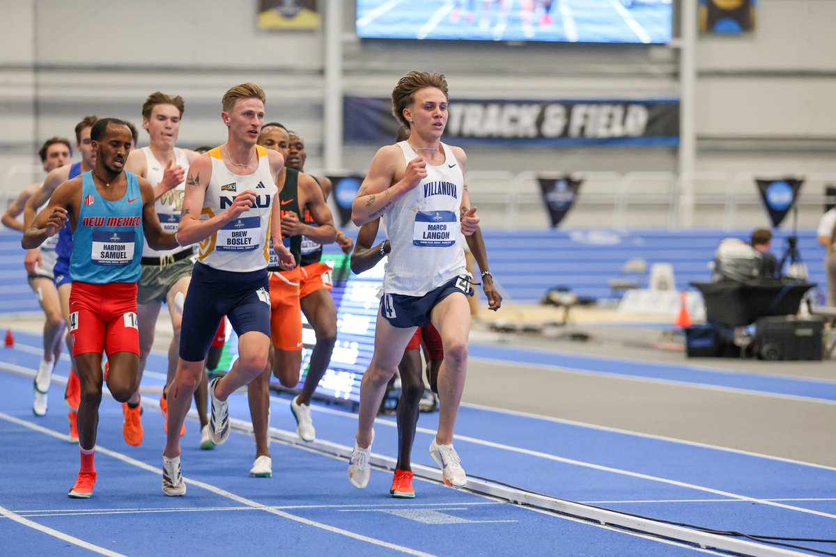 NovaTrackXC's tweet image. Ahead of tonight's 5K championship race, some of Marco Langon's career accomplishments in this event.
🔵 Lifetime PR of 13:14.11
⚪️ 2 of the top 3 times in school history
🔵 2x All-American (first team 2025 indoor season)
⚪️ 3x BIG EAST champion
#NCAATF #GoNova 🔵⚪️✌️