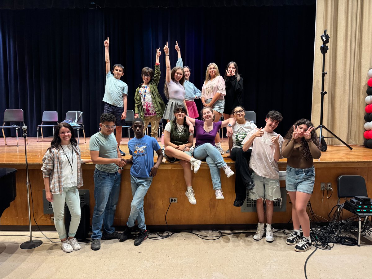 Our Drama Club, advised by Miss Doemling, performed for the 7th graders yesterday. Everyone was so impressed with the performance that was also written by the club. Great job!!