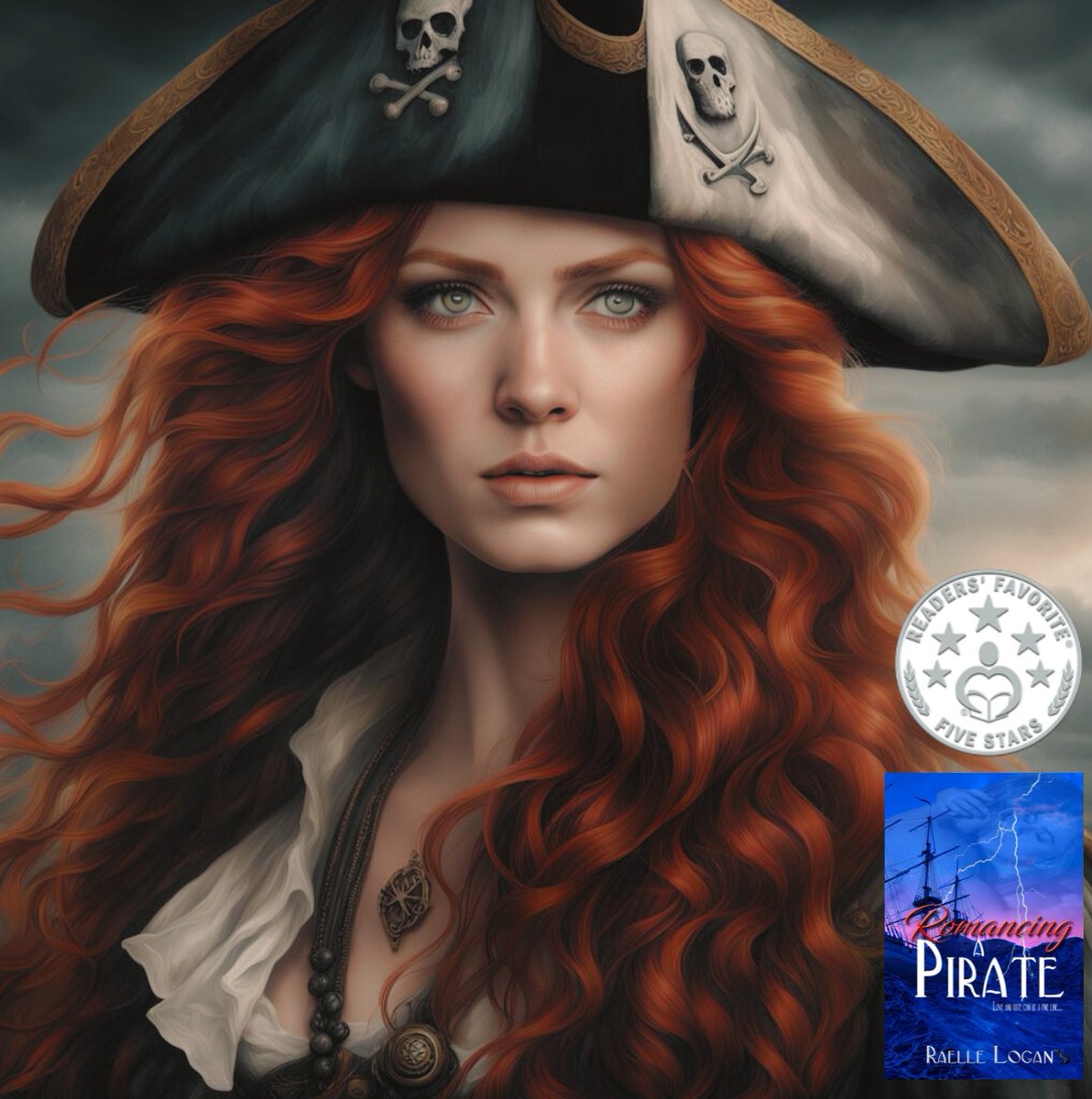 "Cinematic descriptions that leap off the page. A captivating blend of romance and adventure that will keep readers on the edge of their seats." Review by READERS' FAVORITE BOOK AWARDS.
⭐️⭐️⭐️⭐️⭐️
ROMANCING A PIRATE #PirateBooks #romance #HistoricalRomance #RomanceReaders