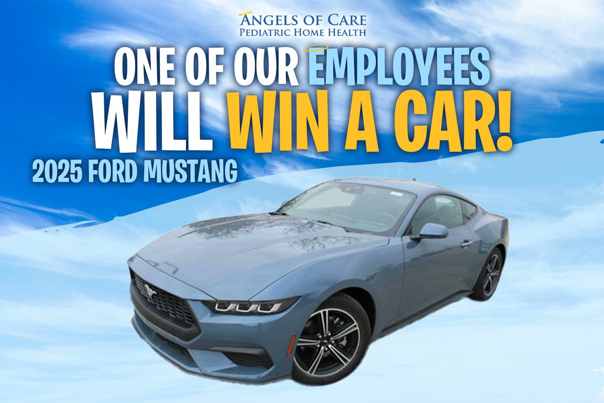 There are only 14 days left until our annual car giveaway! On 6/27, one of our Angels will win a brand new 2025 Ford Mustang!
At Angels of Care, we #LOVE our employees and appreciate the care and clinical expertise they bring to the lives of the clients we serve.