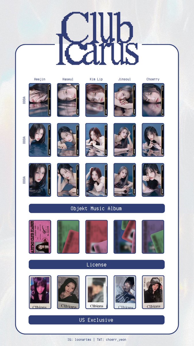 ARTMS LOONA Club Icarus タワレコ choerry ハガキ ARTMS LOONA Club Icarus タワレコ choerry ハガキ Loona Artms