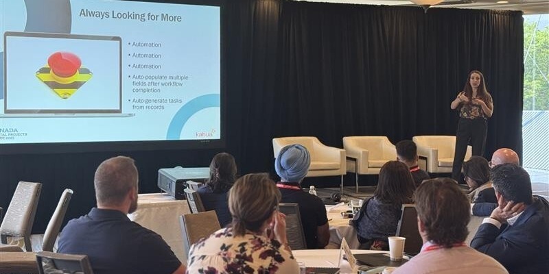 KahuaInc's tweet image. Shoutout to Aleks Moffett from Walters Group for her sharp insights at #CCPF2025! Her team’s approach to managing change orders & budgets is a great model for project controls done right. #CanadianInfrastructure #ProjectControls