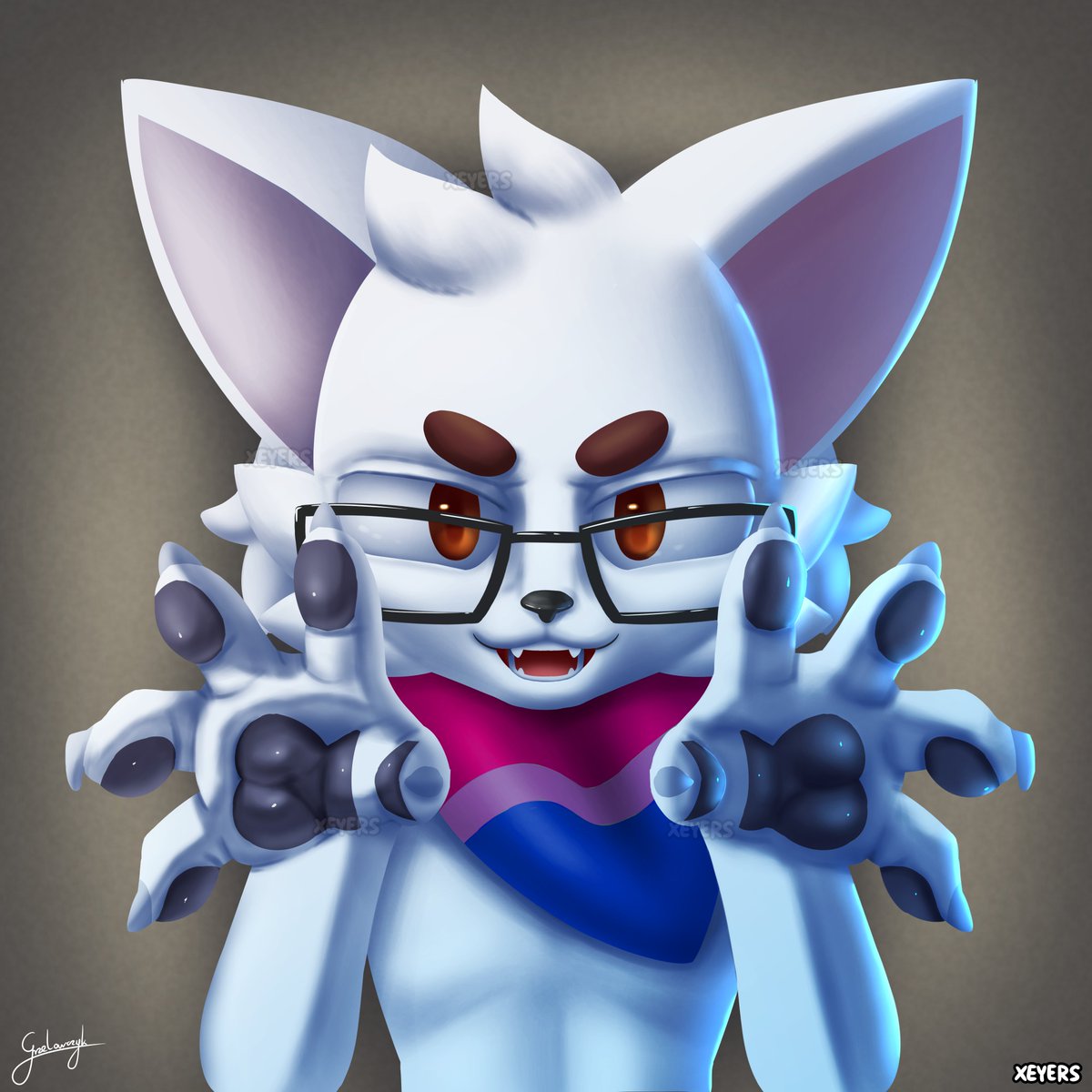 New pfp for a while. Happy pride month!

#furry #digitalart #PrideMonth