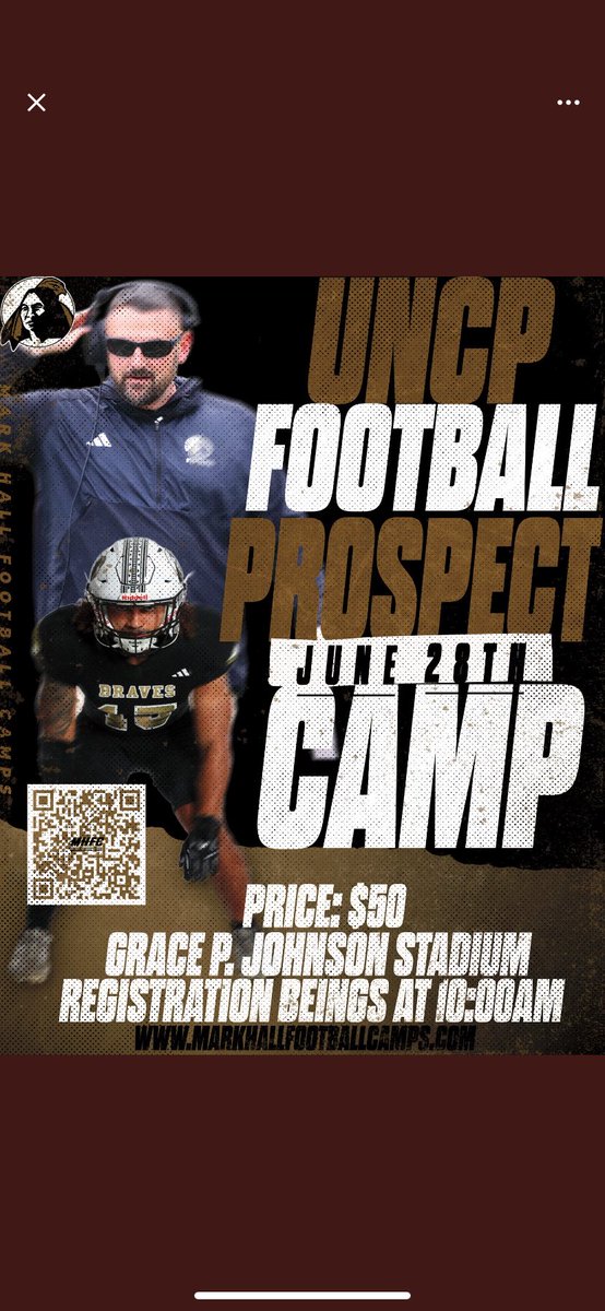 JeremiahDB24's tweet image. Thanks @CoachHallUNCP for the camp invite I really appreciate this opportunity @CoachJasonTone @CoachGarrettH @PrepRedzoneSC @CSAPrepStar