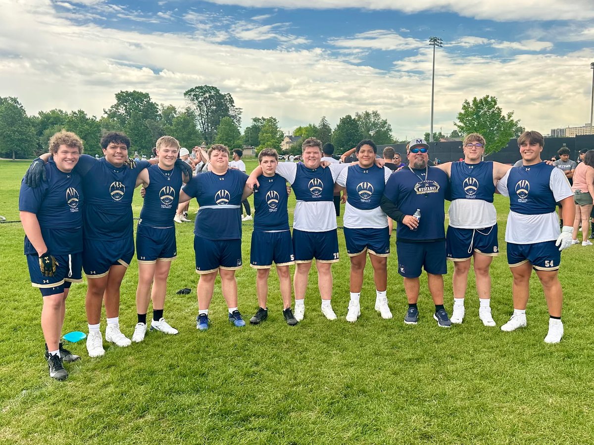 Some of the Road Graders of Mullen Football gearing up for 2025!