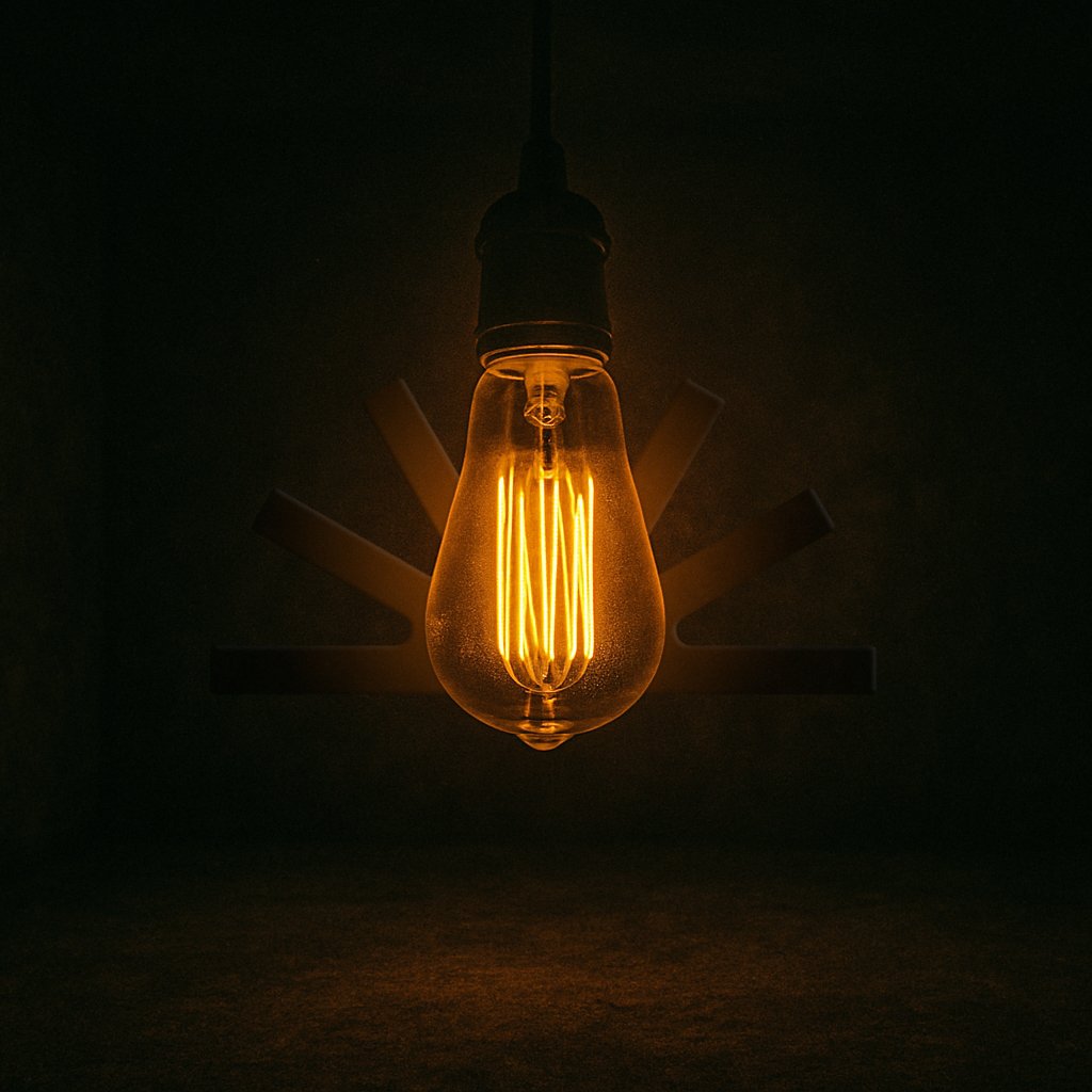 A lightbulb has always been a symbol of a bright idea

Magic happens when energy illuminates the darkness

If you squint, you’ll see a hint of what’s lighting up next