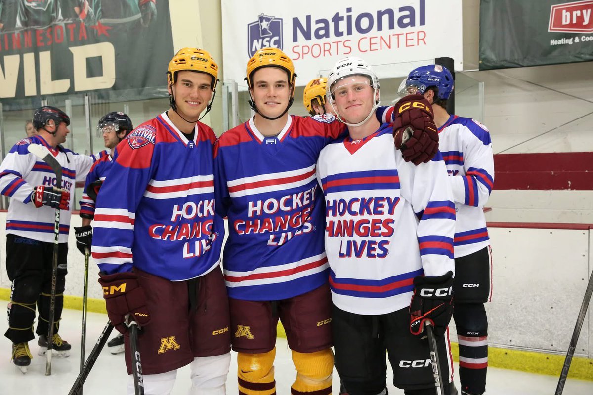Still riding the high from the HF Celebrity Game 🔥

Alums, Wild + Gopher stars, all 3 Hendy boys, Nordy, and the GOAT anthem voice? Unreal.

Benches stacked. Vibes elite. We loved every second.

#HockeyChangesLives