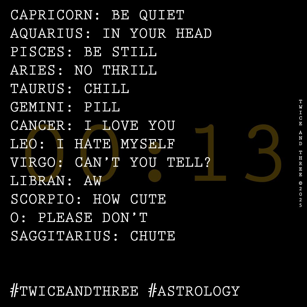 TwiceAndThree's tweet photo. ASTROLOGY FOR GODS AND MERE MORTALS

NUMEROLOGY: 1
TAROT: QUEEN OF CUPS

https://t.co/0eOG8NDynt

#TWICEANDTHREE #ASTROLOGY #TAROT #NUMEROLOGY #CAPRICORN #AQUARIUS #PISCES #ARIES #TAURUS #GEMINI #CANCER #LEO #VIRGO #LIBRA #SCORPIO #OPHIUCHUS #SAGITTARIUS #HOROSCOPE #ZODIAC #PDX https://t.co/2NP5zHGfPP