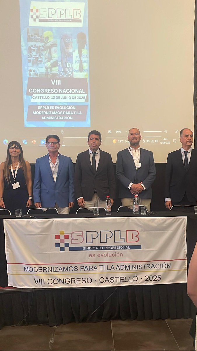 Jesús Santos elegido nuevo Presidente del Sindicato Profesional SPPLB en el VIII Congreso Nacional celebrado en Castellón.