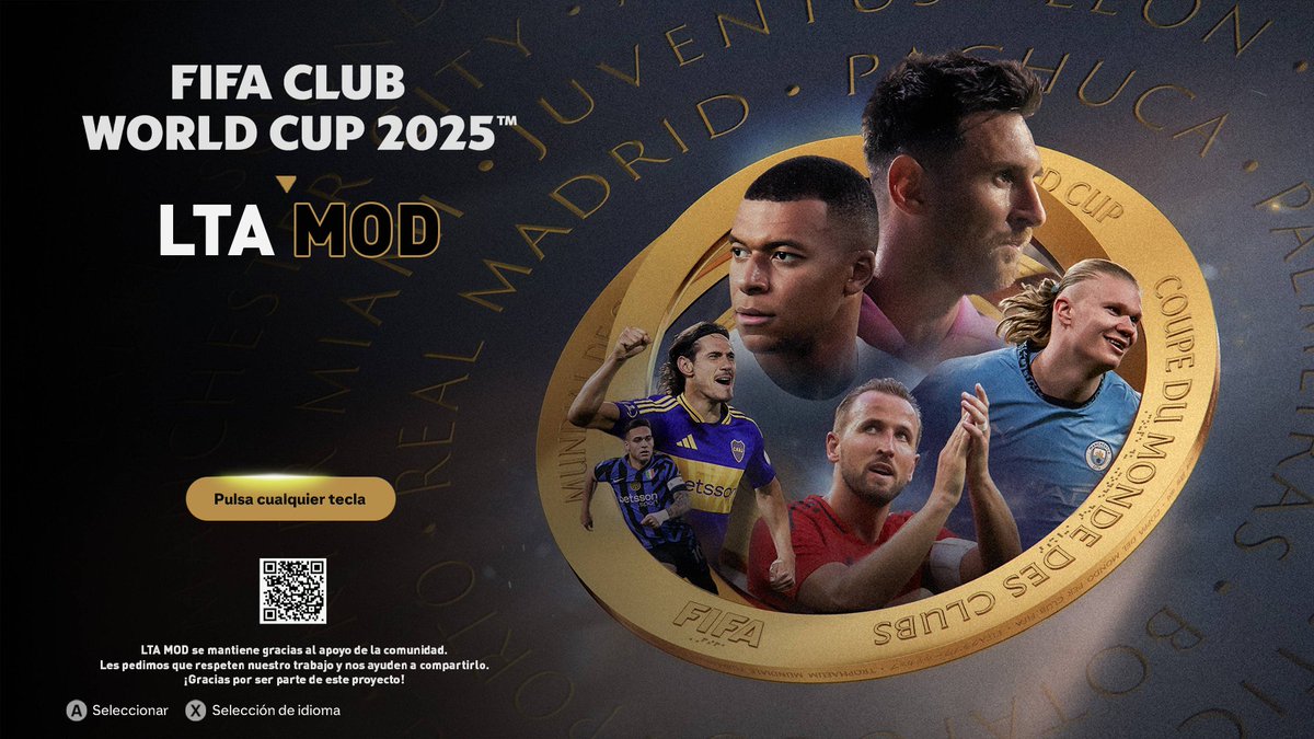 🌍🏆 ADD-ON MUNDIAL DE CLUBES 🏆🌍
Prácticamente hicimos nuestro propio DLC del Mundial:
formato oficial, himno FIFA, equipos de todas las confederaciones, gráficos, trofeo y menú personalizados.

Todo dentro del LTA MOD de FC25 🔥

Abro hilo 🧵⬇️
