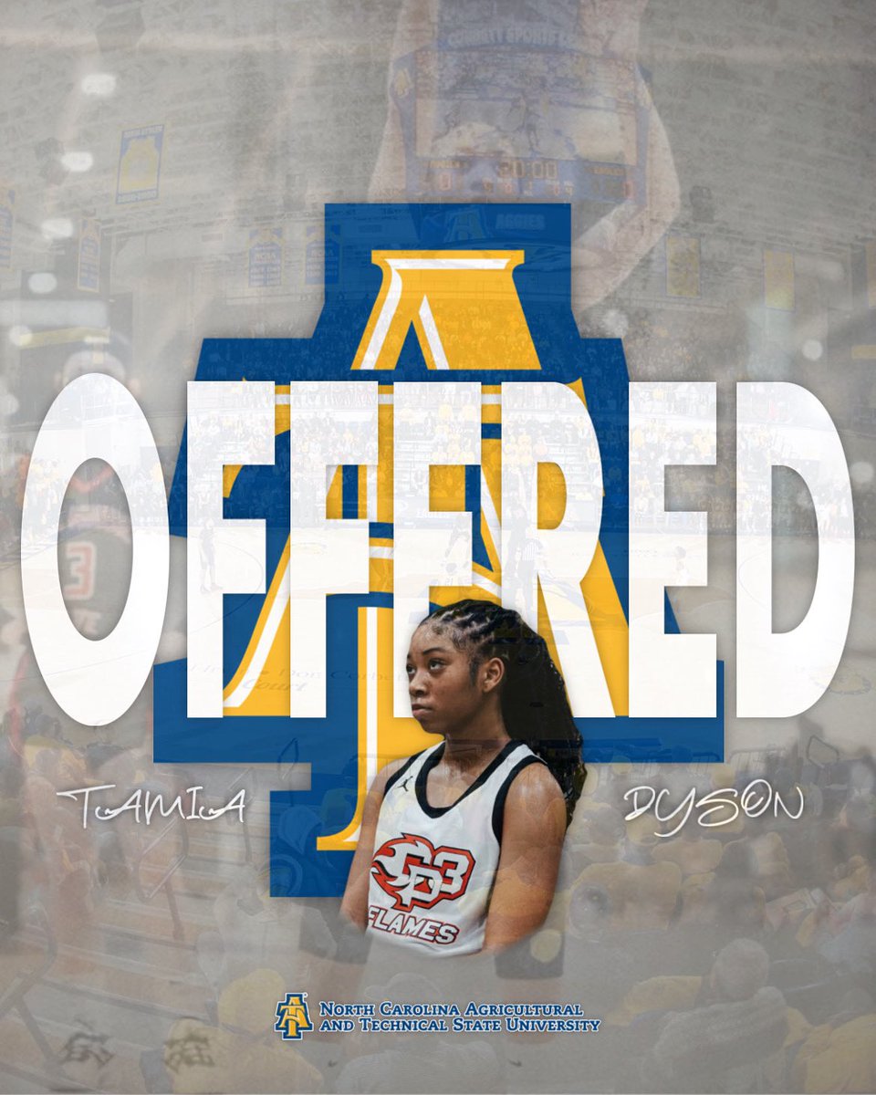 Blessed to have received an offer from North Carolina A &amp; T!!