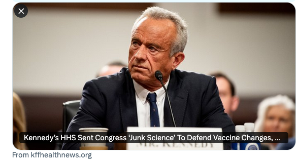 jsm2334's tweet photo. The report HHS sent to congress to justify the changes in vaccine recommendations for healthy non-elderly people and pregnant women has all kinds of misrepresentations and errors, as outlined by this report, and clearly does not accurately reflect the state of the scientific literature.

For myo/pericarditis, it cites a paper that is currently under investigation with a "notice of concern" and misrepresents VAERs data to imply a 2500% increase in myocarditis.  There are much better papers that document the myo/pericarditis risk and accurately describe the magnitude of the increased risk.

He cherry picks a paper (that is not peer reviewed yet) to say that only vaccinated had myocarditis, when clearly there is vast literature showing myocarditis also occurs in unvaccinated individuals, especially after covid infections.  Social media posts have tried to make these claims based on this paper, and the authors of the paper have argued that is not an accurate interpretation of their results of their study.

The scientific literature has documented evidence of significantly increased myo/pericarditis risk after mRNA vaccination, especially in young men and teen boys, and especially after doses 1-2 when the dosages were higher.  But his justification misrepresents and exaggerates.

For pregnancy risks, his evidence is even worse.

With many other papers showing no increase in pregnancy loss after vaccination, he cherry picks one paper claiming it shows increase of pregnancy loss, when their analysis after confounder adjustment showed no evidence of any increase.  And as I mentioned he ignores all of the other papers showing no evidence of an increase.

He cites a paper for a claim that vaccines increase placental blood clotting, but that paper does not even study placental blood clotting, or even study pregnant patients.

Not sure who wrote the report, but it is not a quality scientific report providing evidence for the proposed changes.

https://t.co/oghWDYz6yD