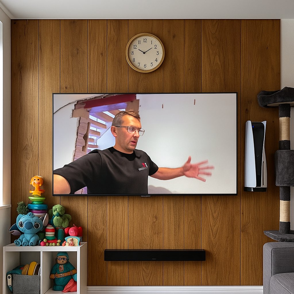 2mattyj167's tweet photo. @Syndicate asked chatGBT to change my wall and do what it has. While watching the vlog and it seems you’ve got a new look Tom. https://t.co/RxJuKnQ6V1