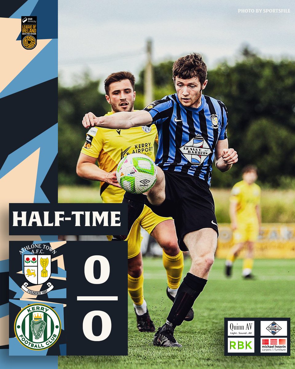 45+1' Level at the break.

ATH 0-0 KFC

#PrideofTheMidlands
