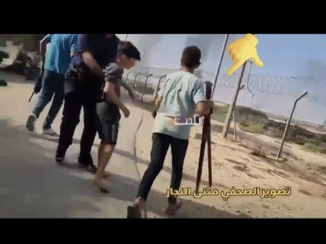 On October 7, Hamas terrorists were not alone. They were accompanied by thousands of Muslim civilians—some of them just children—joining the rampage, cheering, looting, and as seen in this video, even helping drag an Israeli child into Gaza.