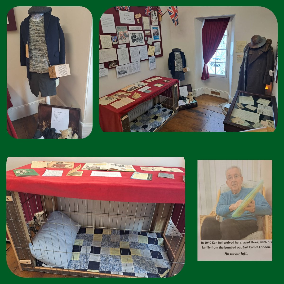 Just a reminder about our 'Evacuees in Tavistock' Exhibition. This exhibition was curated based on the Evacuee experience of one of our lovely visitors last year. Ken is a perfect gentleman and willingly shared his and his family's wartime evacuation story with us.

#evacuees