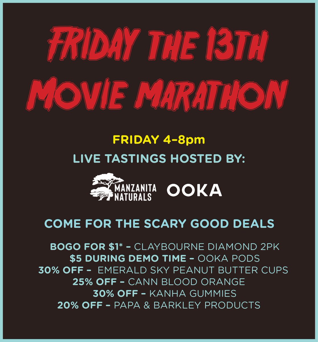 Friday the 13th: Spooky Movies + NBA Finals Game
TODAY | 4:00 PM – 8:00 PM

415 W. Grand Ave. Oakland