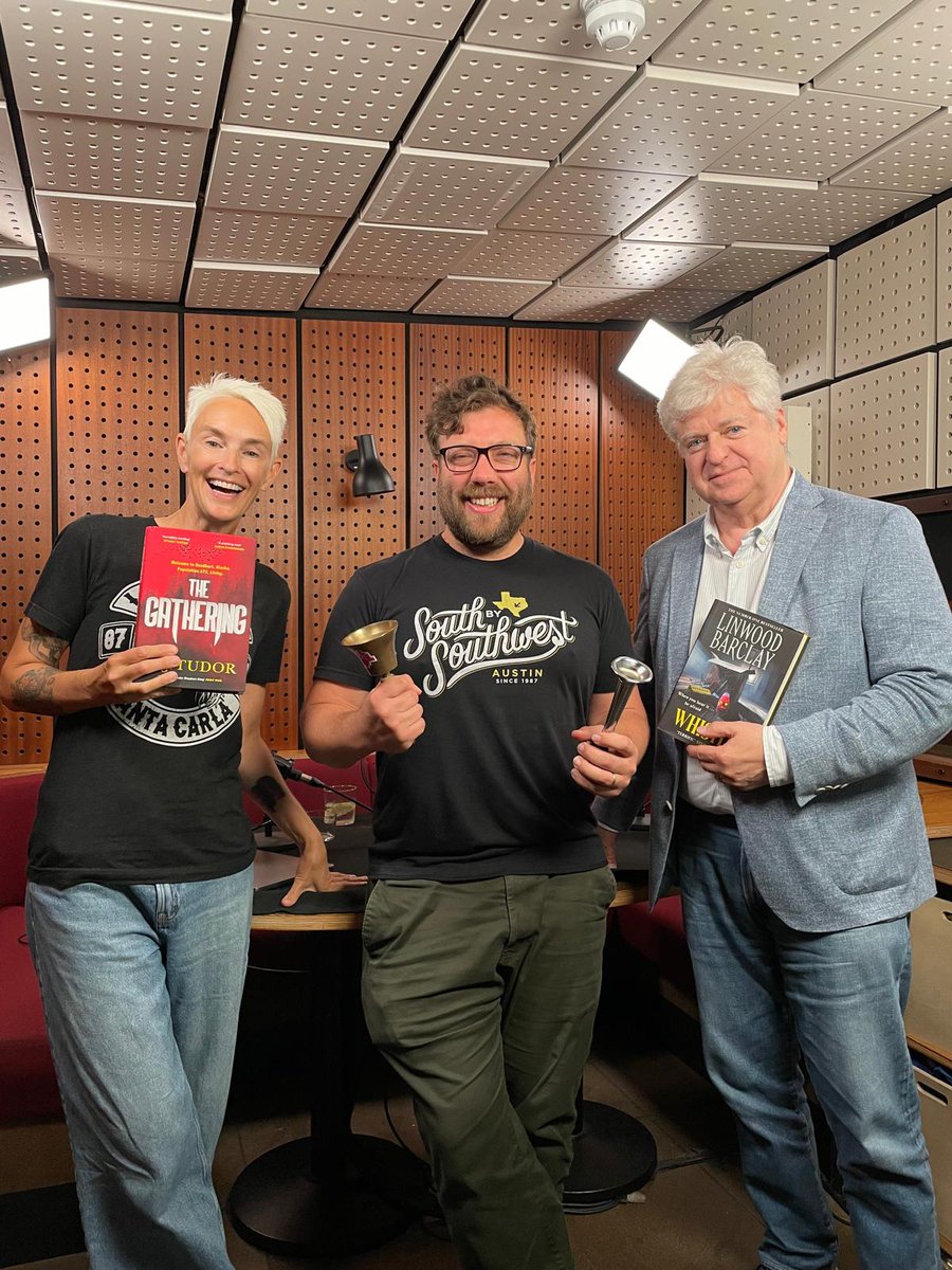 C. J. Tudor (@cjtudor) on Twitter photo What a fab way to end my trip to London this week - recording the <a href="/ohdobookoff/">Book Off!</a> podcast with <a href="/linwood_barclay/">Linwood Barclay</a> and <a href="/schmotime/">Joe Haddow</a>. Who won? Well, you'll have to listen to find out! π What a fab way to end my trip to London this week - recording the <a href="/ohdobookoff/">Book Off!</a> podcast with <a href="/linwood_barclay/">Linwood Barclay</a> and <a href="/schmotime/">Joe Haddow</a>. Who won? Well, you'll have to listen to find out! π