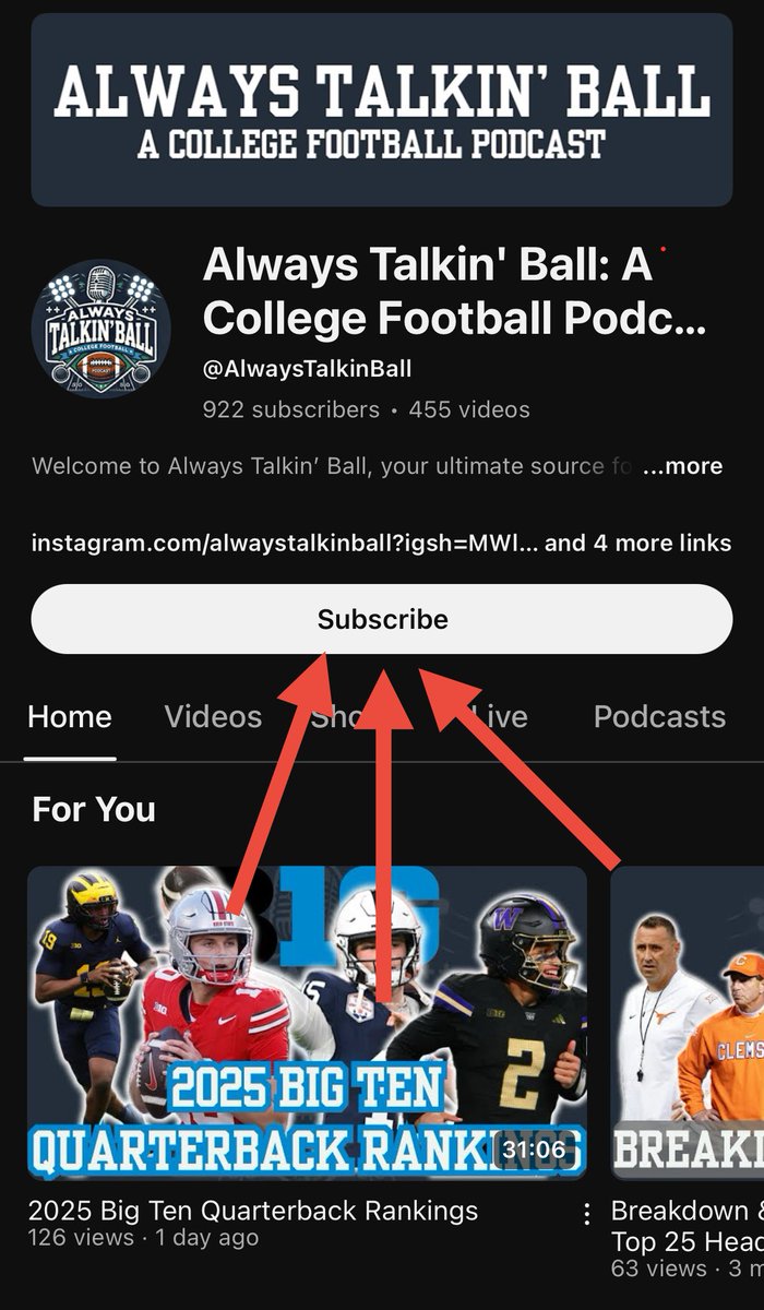 🚨ANNOUNCEMENT🚨

Fantastic special guest interview dropping on our YouTube channel Sunday night at 8pm ET! 👀 

If you’re not subscribed, click youtube.com/@alwaystalkinb… and hit SUBSCRIBE to enjoy all of our content!

Trust us, you don’t want to miss this!
