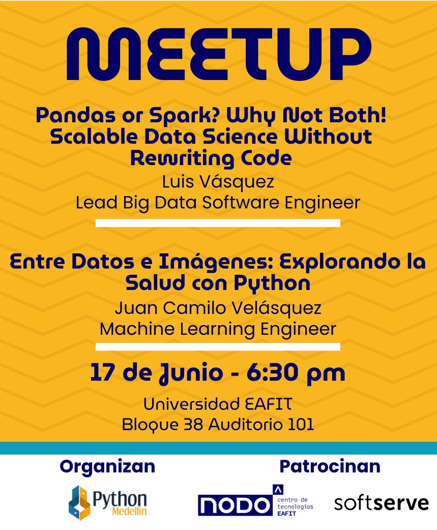 python_medellin's tweet image. ¡Hola a todos! 👋

Los invitamos a nuestro meetup de Junio 🥳 No te lo puedes perder!! además estaremos rifando una boleta para la @pyconcolombia 

Separa tu cupo en el siguiente form de inscripción: docs.google.com/forms/d/e/1FAI…