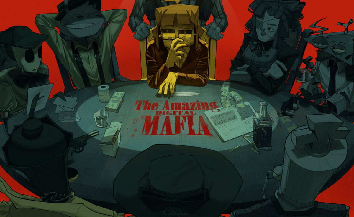They're doing some mafia stuff right here ! !

#TheAmazingDigitalCircus