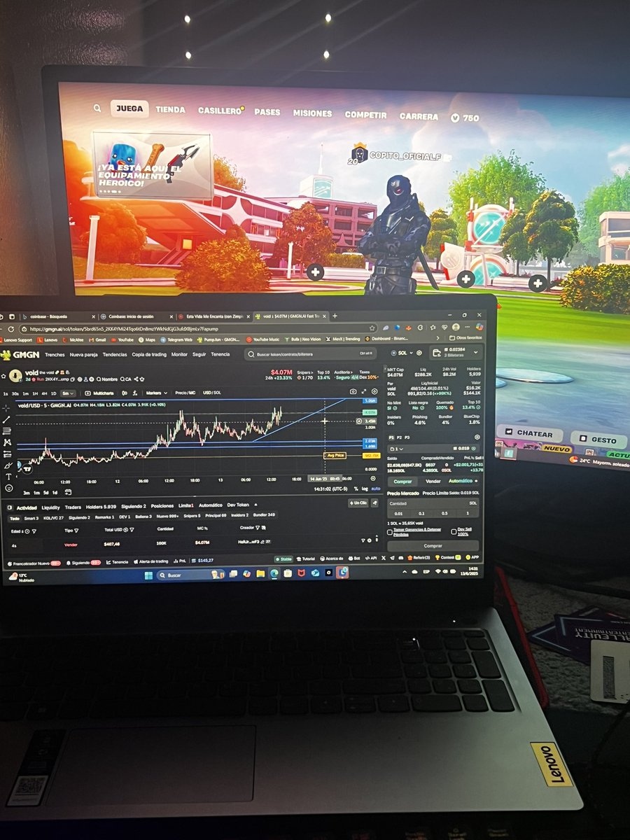 COPITO1OFICIAL's tweet photo. Something good, next stop: 100M
Meanwhile, something calm in @Fortnite 
While my pockets fill up

👇

2KK4YMi24Tqo6tDn8mzYWkNdGjG3ufdXBjmLv7Fapump

#memecoin #Solana $VOID https://t.co/pgzyurYUOx
