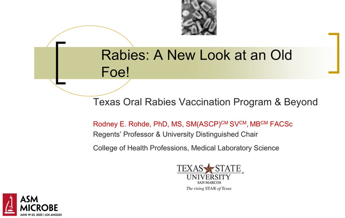 Did you know that #canine #rabies was eliminated from #Texas via the use of aerially distributed recombinant #vaccines for wildlife?
Or, that in the U.S., almost all human deaths from rabies is caused by unknown bat exposures?

🧵1/2 👇