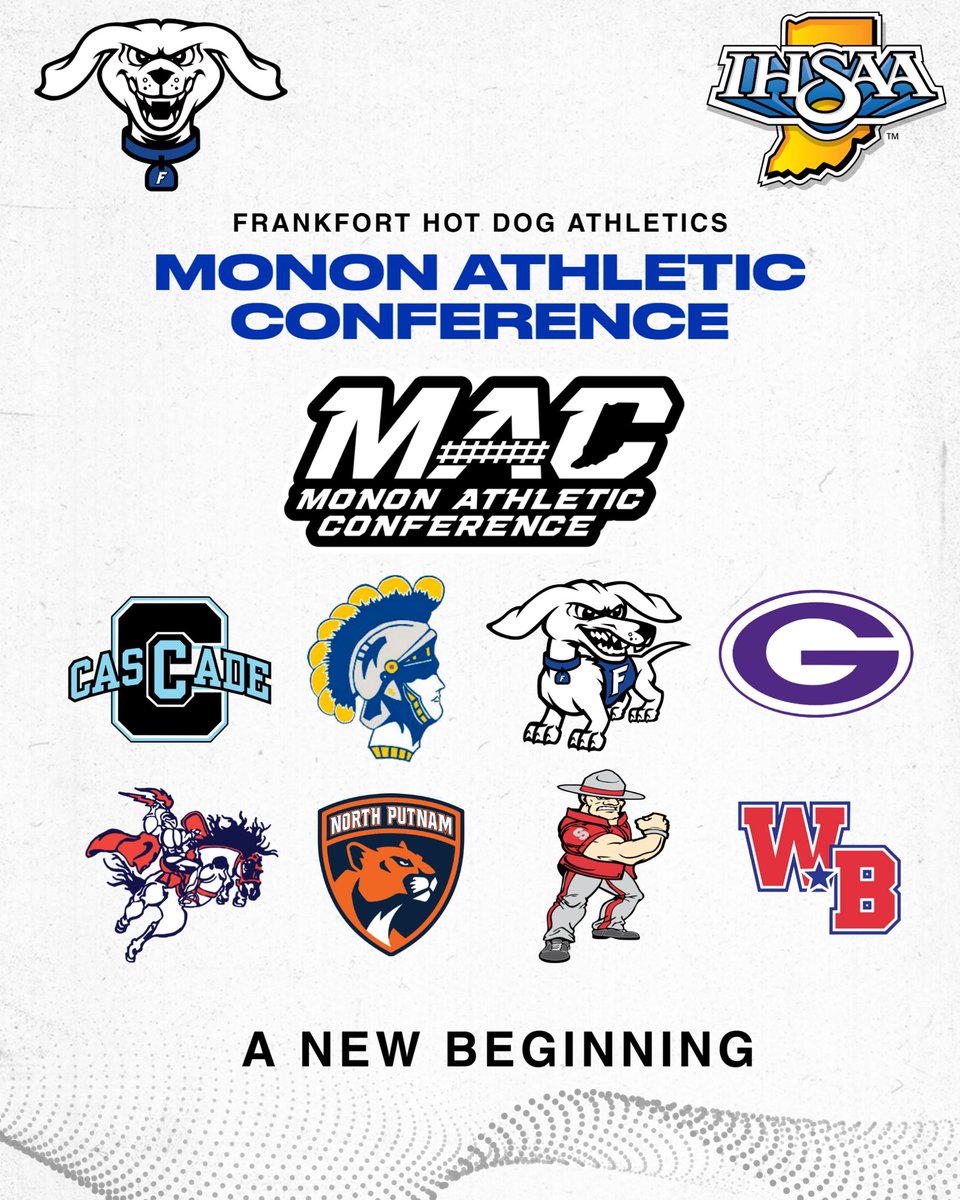 A new era is about to begin for Frankfort Hot Dog athletics.  Let’s Go Hot Dogs! <a href="/FHSHotDogs/">Frankfort High School</a> <a href="/csfhotdogs/">Community Schools of Frankfort</a> <a href="/mononathletics/">Monon Athletic Conference</a>