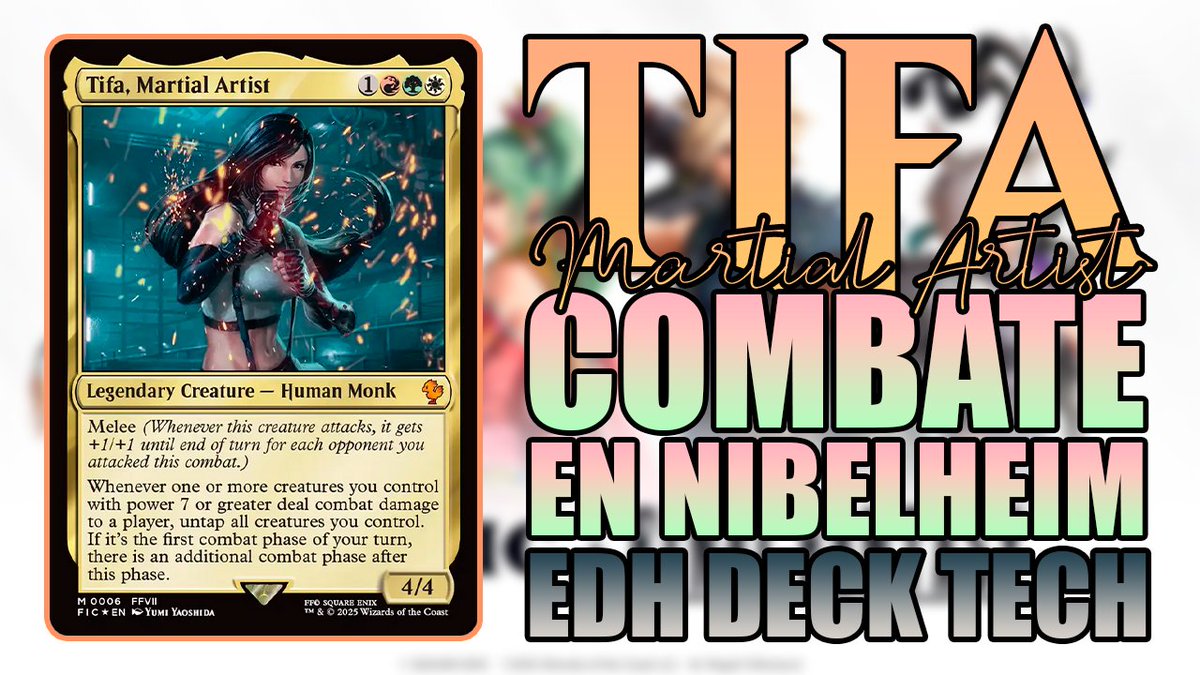 _Planeswalker's tweet photo. ¡Que se arman los putazos! Nadie sabe repartir tortas como Tifa, la maestra entre maestras del combate directo. La reina del 1 vs 1, la luchadora que siempre quieres tener en tu equipo.
Me encanta lo que han hecho con ella y lo fácil que se vuelve una locura. Os cuento cómo https://t.co/iGEFHNHdei