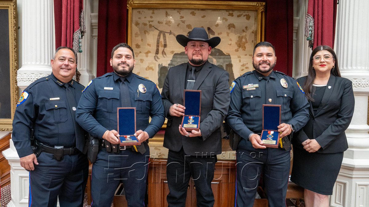 Officers Jose Ramos III &amp; Robert Lee Garcia were honored at the State of Texas Law Enforcement Achievement Awards Ceremony in Austin!
On March 9, 2024, these brave officers ran into a burning home to rescue a 6-year-old child, risking their own lives without hesitation.