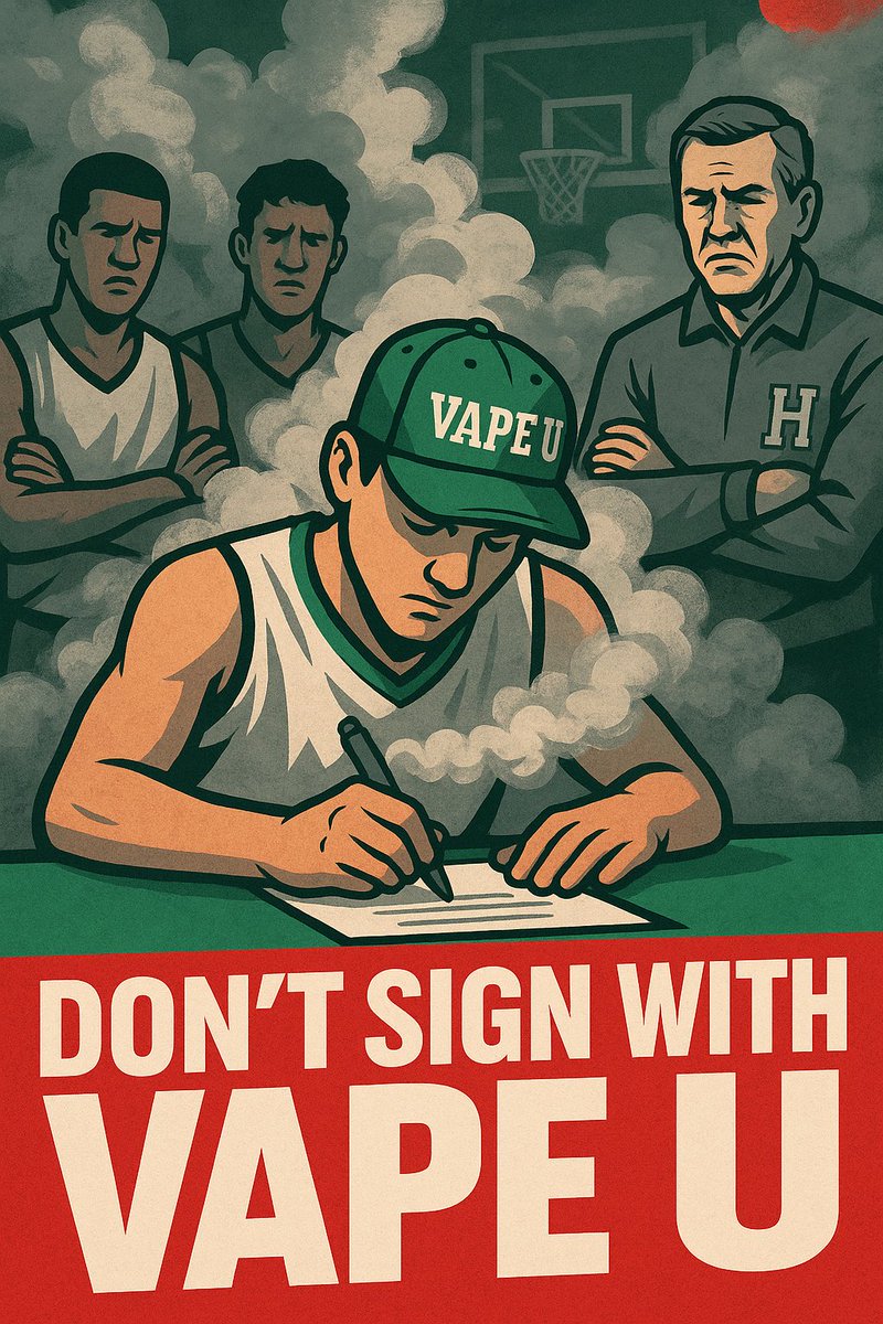 Heard Vape State out here giving out offers. Congratulations, young man. Vape coaches they out here scouting, too. #BreatheClearLiveClearPlayClear