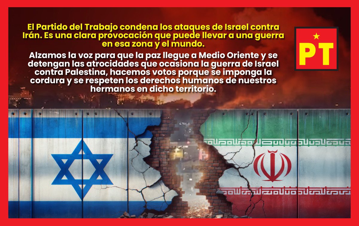 Alzamos la voz para que la paz llegue a Medio Oriente y se detengan las atrocidades y se respeten los derechos humanos.