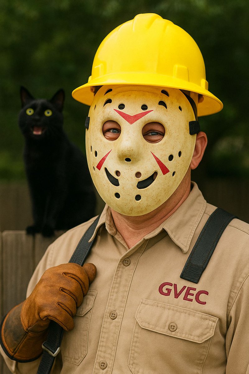 ⚡ Friday the 13th Safety Tips (Because we’re not superstitious or anything):

🪜 Don’t walk under ladders — especially near power lines.
🐈‍⬛ Black cats are fine… unless they’re chewing on your extension cords.
🔌 Unplug your toaster before investigating weird noises.
🧤 Never