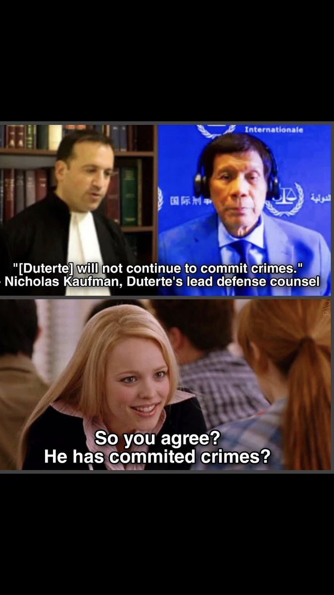 datumx11's tweet photo. Duterte’s lawyer basically admitted to ICC that Digong committed crimes against humanity.

A fatal tactical mistake by the defense 😊 Nilaglag si Digong https://t.co/TtJwbOfCUZ