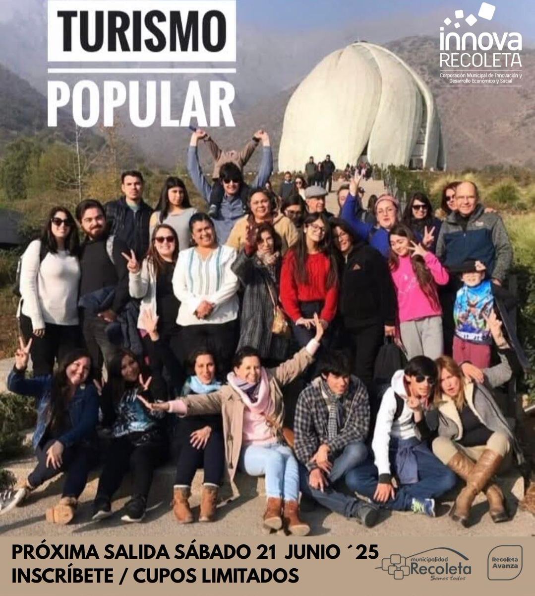 ¡NUEVA SALIDA DE TURISMO POPULAR!. Te invitamos a postular para sumarte a un nuevo recorrido de Turismo Popular para conocer el templo Bahai.

Para postular ingresa al siguiente link : docs.google.com/.../1aT7WtqJnP…