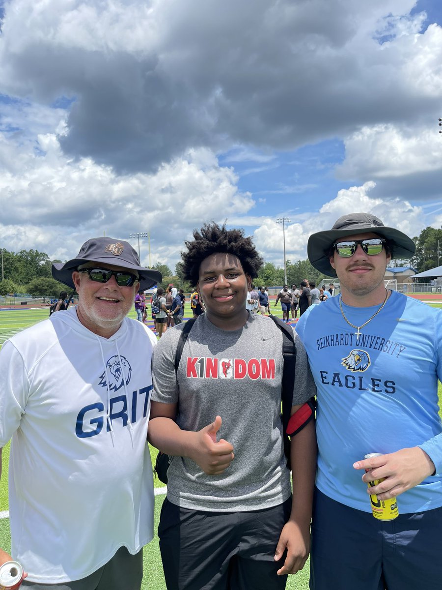 Aiden Howard (@aidenhowarddt) on Twitter photo <a href="/ReinhardtFB/">Reinhardt Football</a> had some real DUDES at camp this morning. High tempo, passionate and competitive‼️
It was a pleasure meeting <a href="/CamCagleRU/">Cameron Cagle</a> <a href="/robarmstrong41/">Rob Armstrong</a> <a href="/ReinhardtFB/">Reinhardt Football</a> had some real DUDES at camp this morning. High tempo, passionate and competitive‼️
It was a pleasure meeting <a href="/CamCagleRU/">Cameron Cagle</a> <a href="/robarmstrong41/">Rob Armstrong</a>